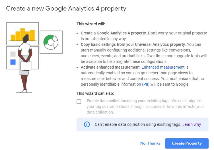 Create a new Google Analytics 4 Property